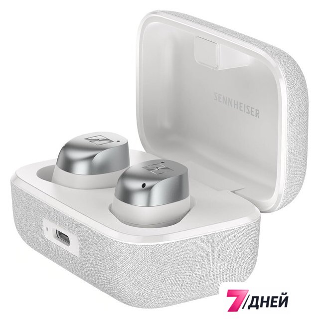 Наушники Sennheiser Momentum True Wireless 4 (белый/серебристый) - Изображение №1 — Интернет-магазин 7 дней