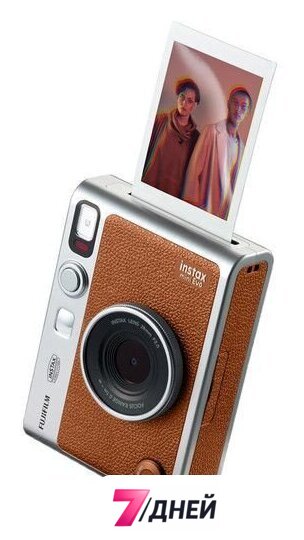 Фотоаппарат Fujifilm Instax Mini Evo (серебристый/коричневый) - Изображение №2 — Интернет-магазин 7 дней