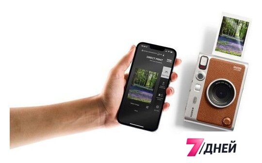 Фотоаппарат Fujifilm Instax Mini Evo (серебристый/коричневый) - Изображение №10 — Интернет-магазин 7 дней