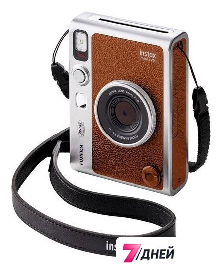 Фотоаппарат Fujifilm Instax Mini Evo (серебристый/коричневый) - Изображение №7 — Интернет-магазин 7 дней