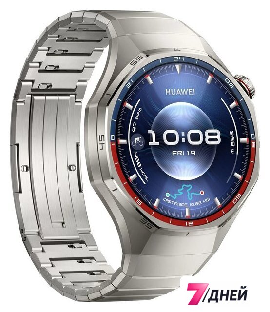 Умные часы Huawei Watch GT 6 Pro 46 мм (серебристый, с серебристым браслетом, международная версия) - Изображение №3 — Интернет-магазин 7 дней