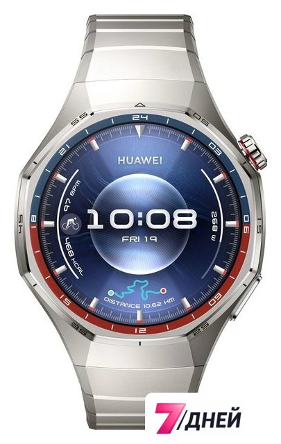 Умные часы Huawei Watch GT 6 Pro 46 мм (серебристый, с серебристым браслетом, международная версия) - Изображение №2 — Интернет-магазин 7 дней