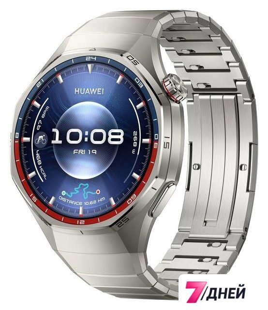 Умные часы Huawei Watch GT 6 Pro 46 мм (серебристый, с серебристым браслетом, международная версия) - Изображение №1 — Интернет-магазин 7 дней