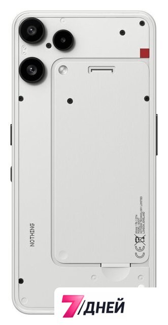 Телефон Nothing Phone (3a) Lite 8GB/128GB (белый) - Изображение №2 — Интернет-магазин 7 дней