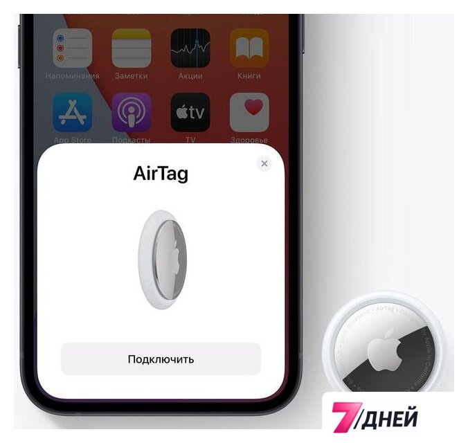 Набор Bluetooth-меток Apple AirTag (4 шт.) - Изображение №7 — Интернет-магазин 7 дней