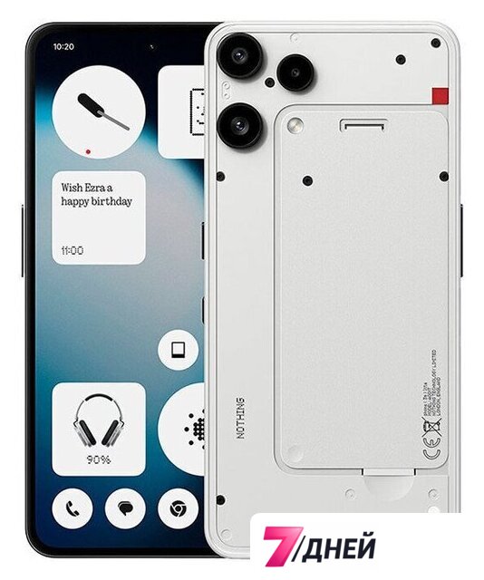 Телефон Nothing Phone (3a) Lite 8GB/256GB (белый) - Изображение №1 — Интернет-магазин 7 дней