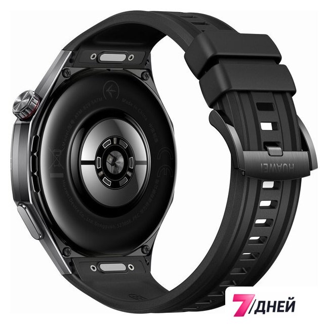 Умные часы Huawei Watch GT 6 Pro 46 мм (черный, с черным силиконовым ремешком, международная версия) - Изображение №4 — Интернет-магазин 7 дней