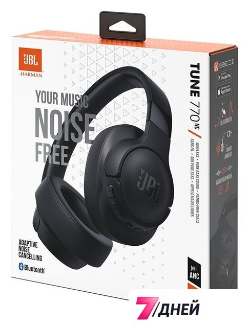 Наушники JBL Tune 770NC (черный, китайская версия) - Изображение №12 — Интернет-магазин 7 дней