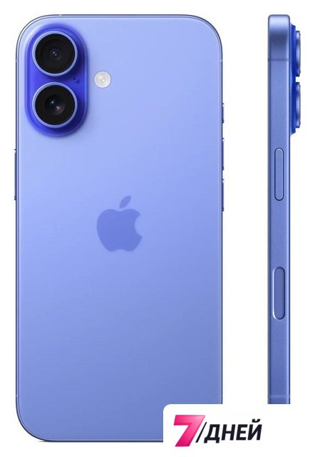 Телефон Apple iPhone 16 Dual SIM 128GB (ультрамарин) - Изображение №2 — Интернет-магазин 7 дней