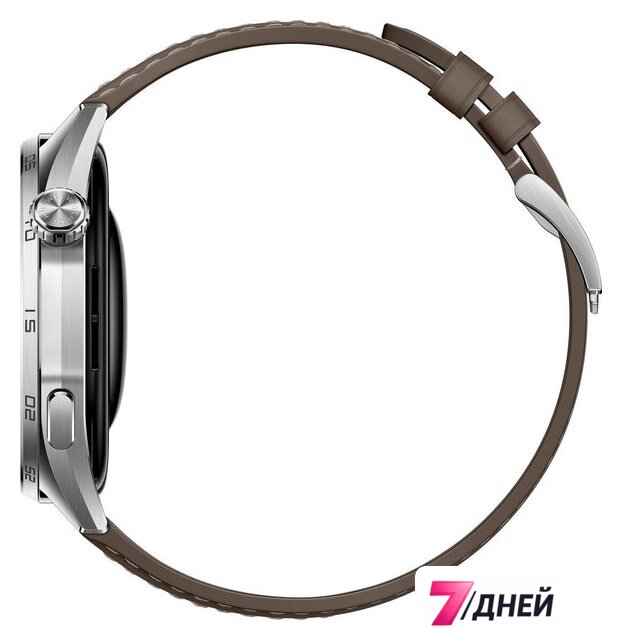 Умные часы Huawei Watch GT 6 46 мм (серебристый, с коричневым кожаным ремешком, международная версия) - Изображение №5 — Интернет-магазин 7 дней