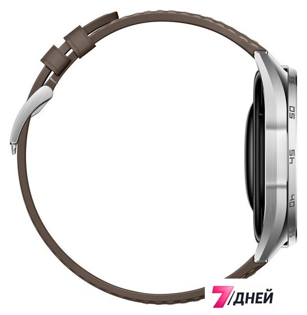 Умные часы Huawei Watch GT 6 46 мм (серебристый, с коричневым кожаным ремешком, международная версия) - Изображение №6 — Интернет-магазин 7 дней