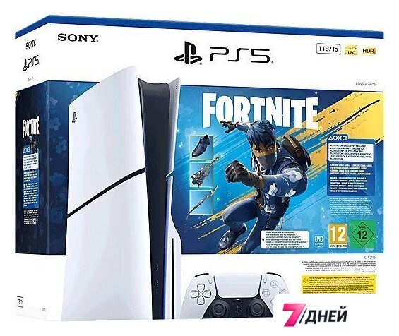 Игровая приставка Sony PlayStation 5 Slim CFI-21XX Fortnite Flowering Chaos Bundle (2 ревизия, с дисководом) - Изображение №1 — Интернет-магазин 7 дней