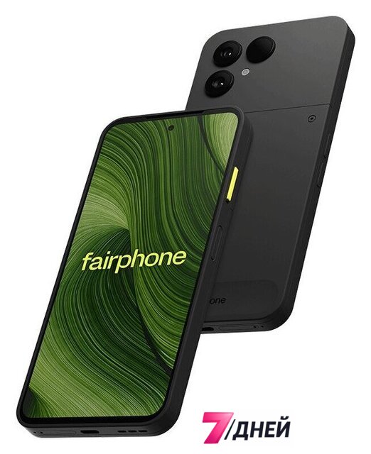 Телефон Fairphone 6 8GB/256GB (черный) - Изображение №2 — Интернет-магазин 7 дней