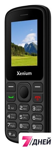 Кнопочный телефон Xenium X160 (черный) - Изображение №2 — Интернет-магазин 7 дней