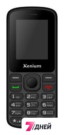 Кнопочный телефон Xenium X160 (черный) - Изображение №1 — Интернет-магазин 7 дней
