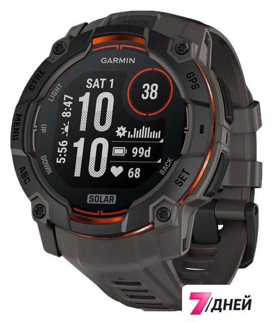 Умные часы Garmin Instinct 3 Solar 50 мм (черный) - Изображение №1 — Интернет-магазин 7 дней
