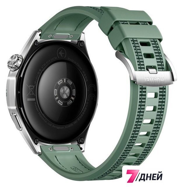 Умные часы Huawei Watch GT 6 46 мм (серебристый, с зеленым плетеным ремешком, международная версия) - Изображение №4 — Интернет-магазин 7 дней