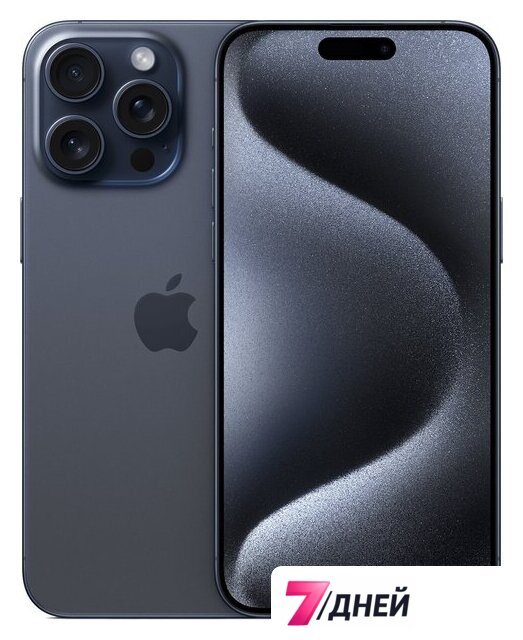 Телефон Apple iPhone 15 Pro Max eSIM 256GB (синий титан) - Изображение №1 — Интернет-магазин 7 дней