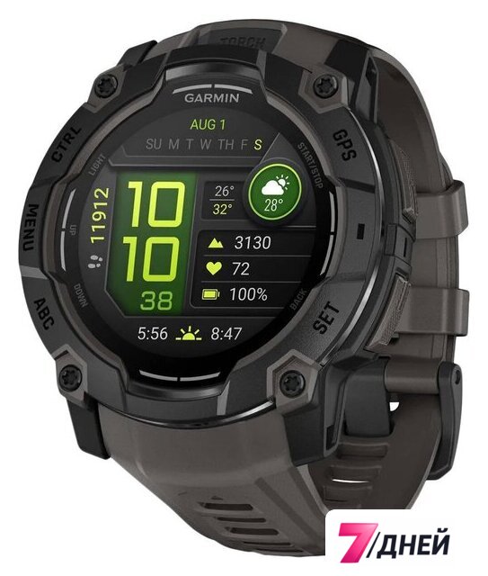 Умные часы Garmin Instinct 3 50 мм (черный) - Изображение №1 — Интернет-магазин 7 дней