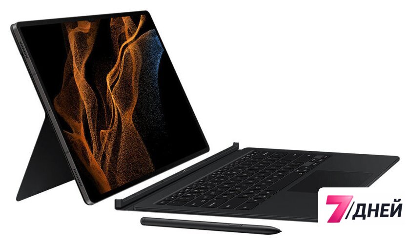 Чехол с клавиатурой Samsung Book Сover Keyboard для Samsung Tab S8 Ultra (черный) - Изображение №1 — Интернет-магазин 7 дней