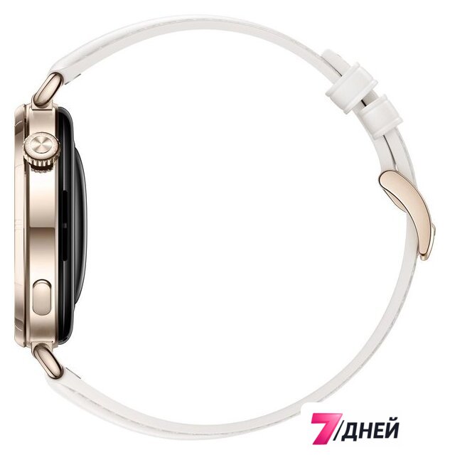 Умные часы Huawei Watch GT 6 41 мм (золотистый, с белым кожаным ремешком, международная версия) - Изображение №4 — Интернет-магазин 7 дней