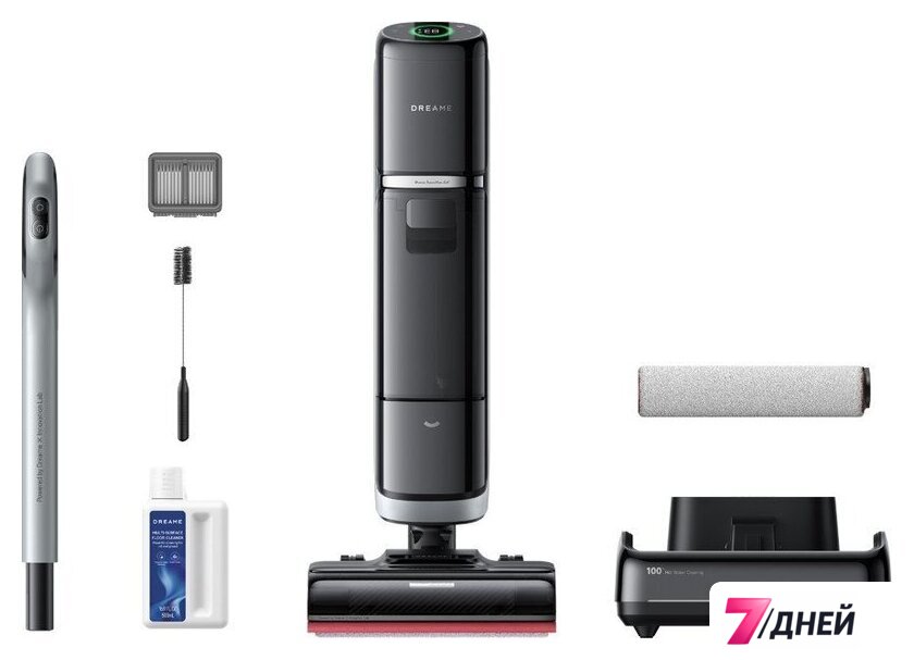 Вертикальный моющий пылесос Dreame H15 Pro Heat wet and dry Vacuum Cleaner (евровилка) - Изображение №7 — Интернет-магазин 7 дней