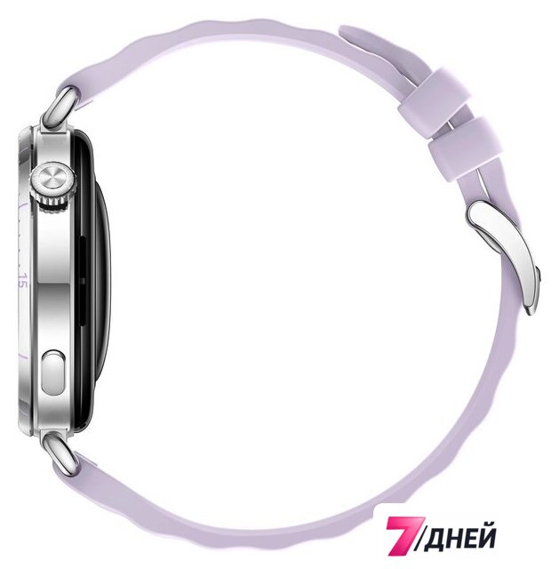 Умные часы Huawei Watch GT 6 41 мм (серебристый, с сиреневым силиконовым ремешком, международная версия) - Изображение №5 — Интернет-магазин 7 дней
