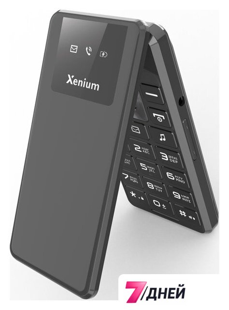 Кнопочный телефон Xenium X600 (темно-серый) - Изображение №7 — Интернет-магазин 7 дней