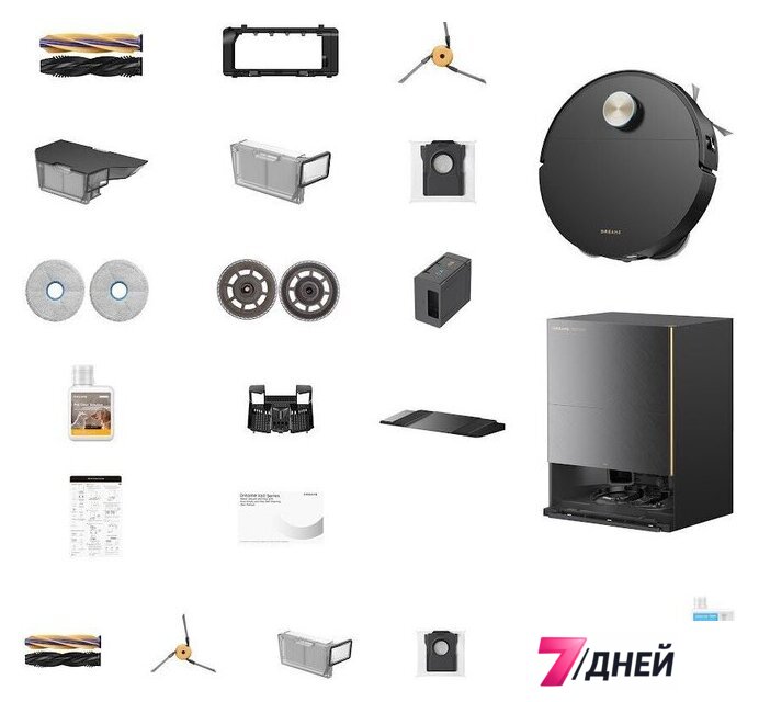 Робот-пылесос Dreame Robot Vacuum X60 Ultra Complete Black RLX87DE (евровилка, черный) - Изображение №13 — Интернет-магазин 7 дней
