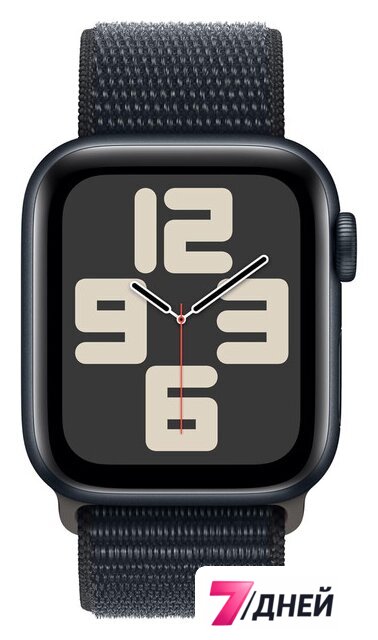 Умные часы Apple Watch SE 2 40 мм (алюминиевый корпус, полуночный/полуночный, нейлоновый ремешок) - Изображение №2 — Интернет-магазин 7 дней