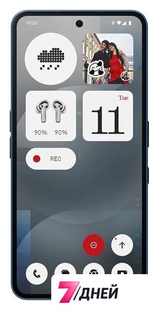 Телефон Nothing Phone (3a) 12GB/256GB (синий) - Изображение №2 — Интернет-магазин 7 дней