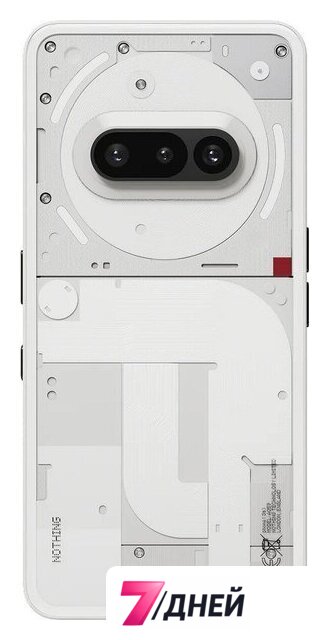 Телефон Nothing Phone (3a) 12GB/256GB (белый) - Изображение №4 — Интернет-магазин 7 дней