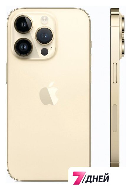 Телефон Apple iPhone 14 Pro eSIM 512GB (золотистый) - Изображение №2 — Интернет-магазин 7 дней