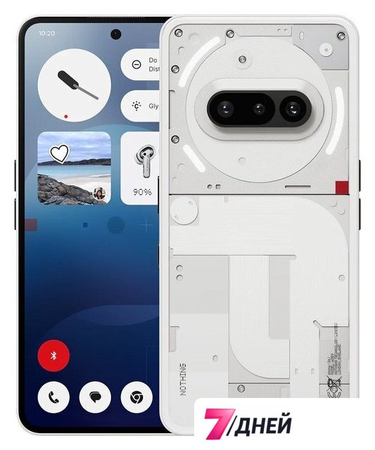 Телефон Nothing Phone (3a) 8GB/128GB (белый) - Изображение №1 — Интернет-магазин 7 дней