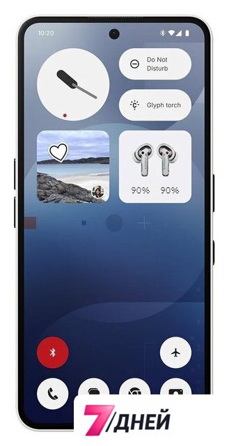Телефон Nothing Phone (3a) 8GB/128GB (белый) - Изображение №2 — Интернет-магазин 7 дней