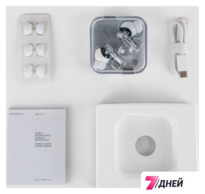 Наушники Nothing Ear 3 (белый) - Изображение №6 — Интернет-магазин 7 дней