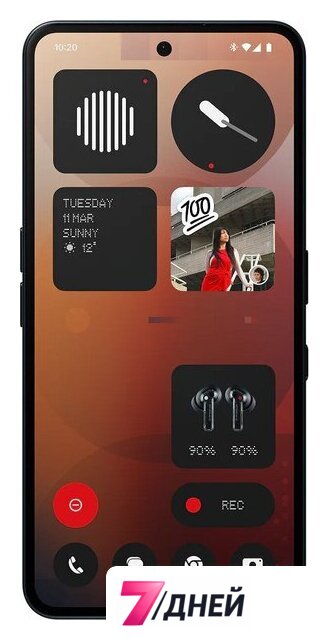 Телефон Nothing Phone (3a) 8GB/128GB (черный) - Изображение №2 — Интернет-магазин 7 дней