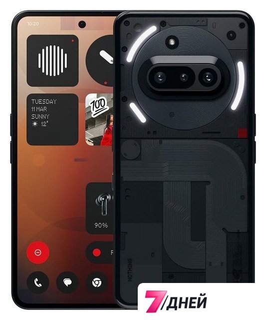 Телефон Nothing Phone (3a) 8GB/128GB (черный) - Изображение №1 — Интернет-магазин 7 дней