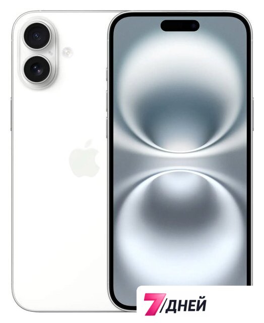Телефон Apple iPhone 16 Plus Dual eSim 512GB (белый) - Изображение №1 — Интернет-магазин 7 дней