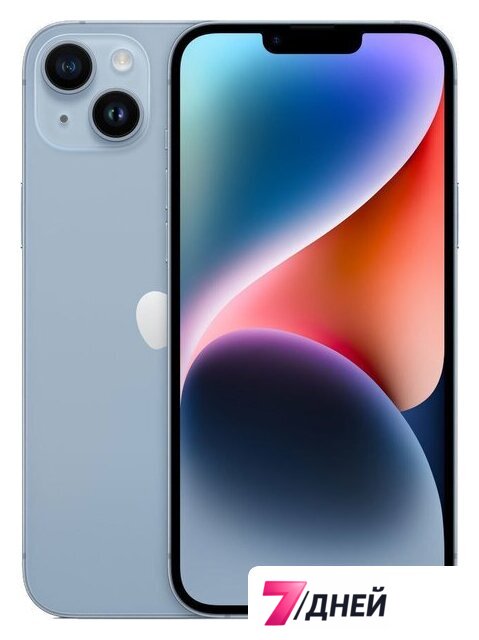 Телефон Apple iPhone 14 Plus eSIM 256GB (синий) - Изображение №1 — Интернет-магазин 7 дней