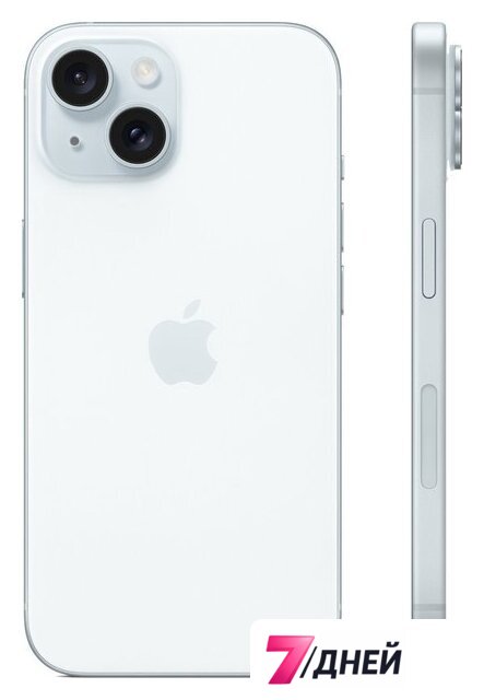 Телефон Apple iPhone 15 128GB (голубой) - Изображение №2 — Интернет-магазин 7 дней