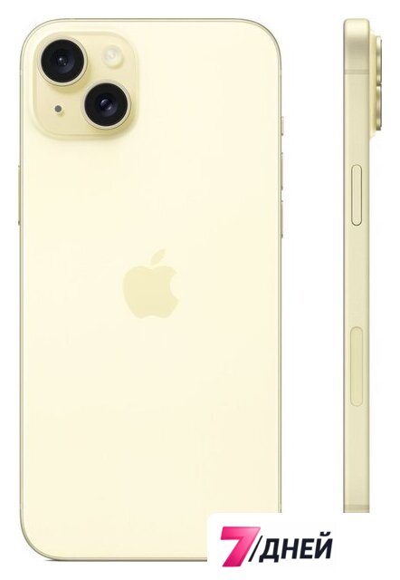 Телефон Apple iPhone 15 Plus 128GB (желтый) - Изображение №2 — Интернет-магазин 7 дней