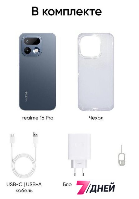 Телефон Realme 16 Pro 5G 12GB/512GB международная версия (графитовый) - Изображение №14 — Интернет-магазин 7 дней