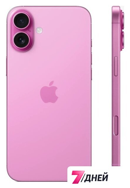 Телефон Apple iPhone 16 Plus Dual eSim 128GB (розовый) - Изображение №2 — Интернет-магазин 7 дней