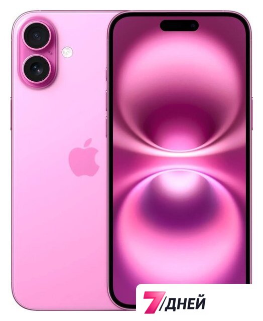 Телефон Apple iPhone 16 Plus Dual eSim 128GB (розовый) - Изображение №1 — Интернет-магазин 7 дней
