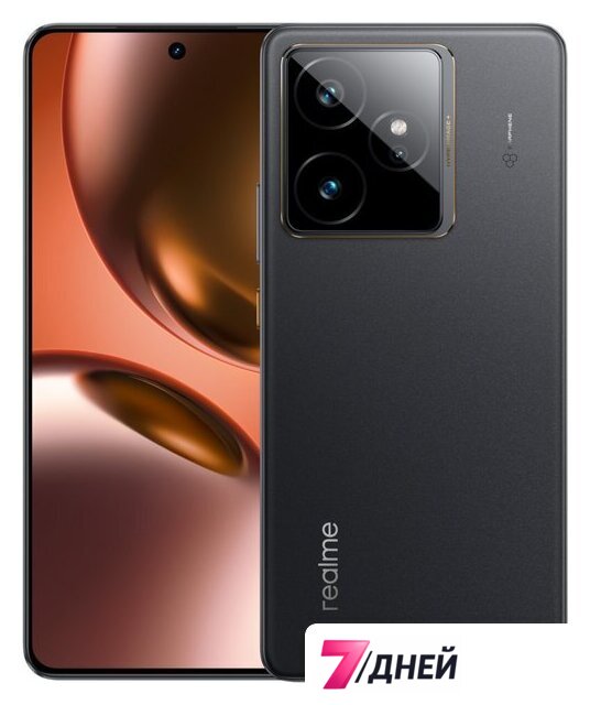 Телефон Realme GT7 RMX5061 12GB/256GB международная версия (ледяной черный) - Изображение №1 — Интернет-магазин 7 дней