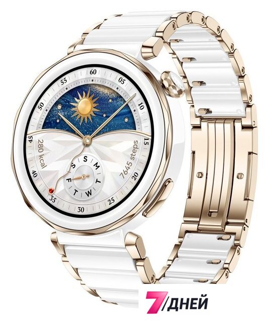 Умные часы Huawei Watch GT 5 Pro 42 мм (керамический белый) - Изображение №1 — Интернет-магазин 7 дней
