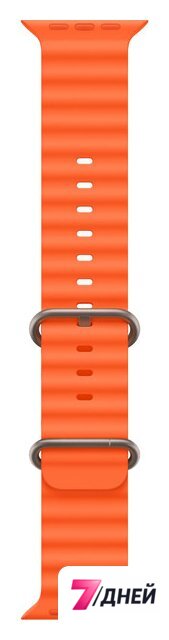 Умные часы Apple Watch Ultra 2 LTE 49 мм (титановый корпус, титановый/оранжевый, ремешок из эластомера) - Изображение №3 — Интернет-магазин 7 дней