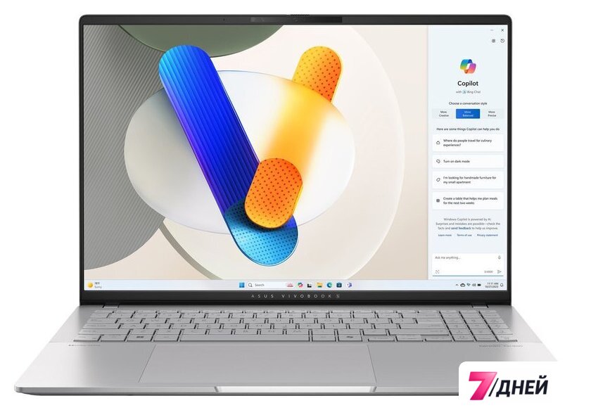Ноутбук ASUS Vivobook S 16 OLED M5606WA365-0ECSXBJX20 - Изображение №1 — Интернет-магазин 7 дней
