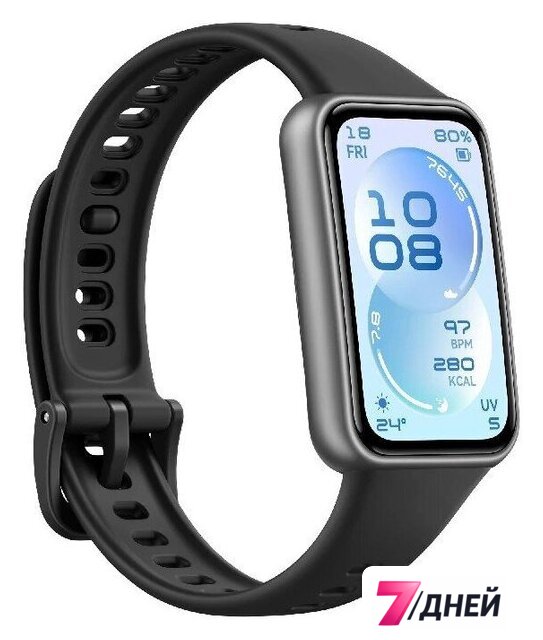 Фитнес-браслет Huawei Band 11 (черный полимерный корпус, с черным силиконовым ремешком, международная версия) - Изображение №3 — Интернет-магазин 7 дней